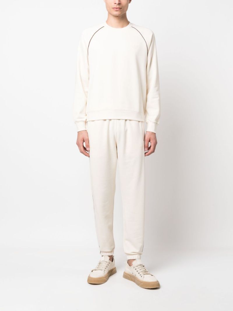Neutral Seam Detailed Crew Neck Sweatshirt