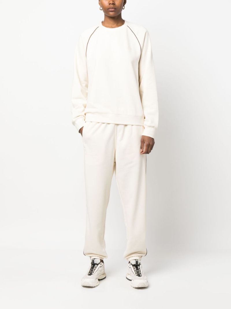 Neutral Seam Detailed Crew Neck Sweatshirt