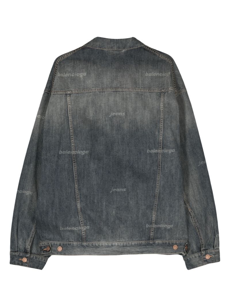 Blue Logo-print Denim Jacket