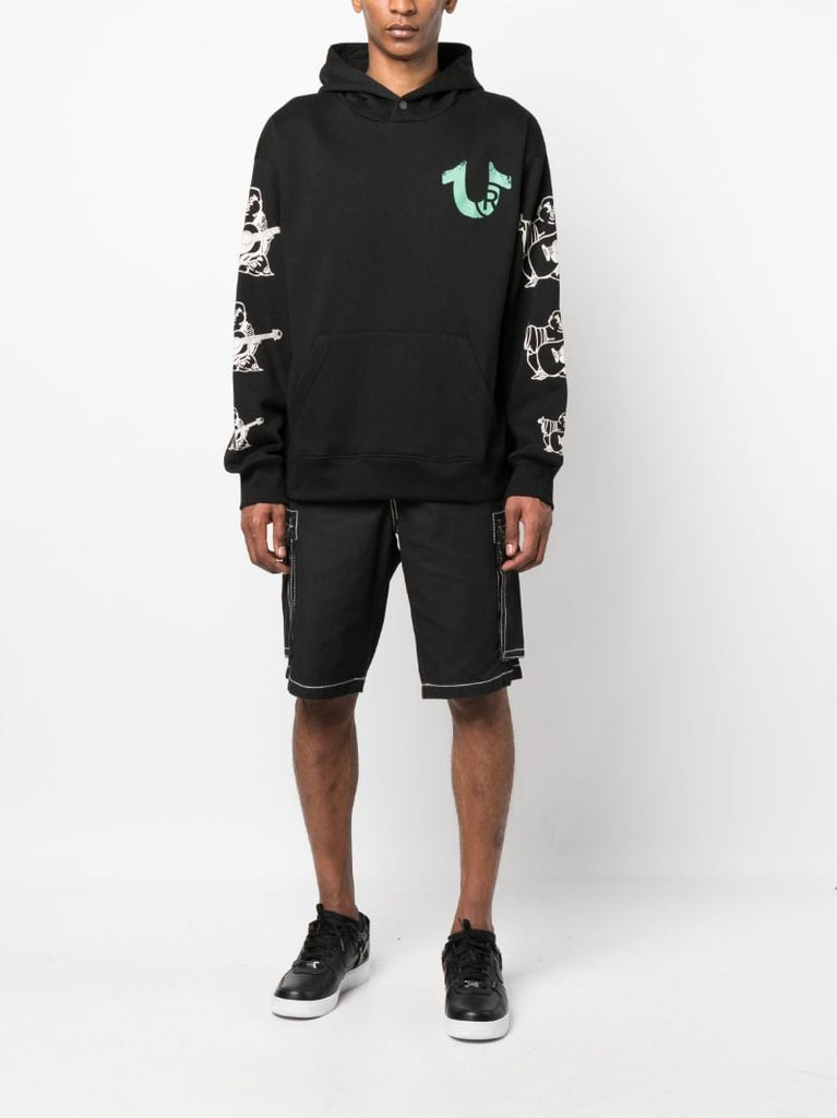 Black Utopia Cotton Hoodie