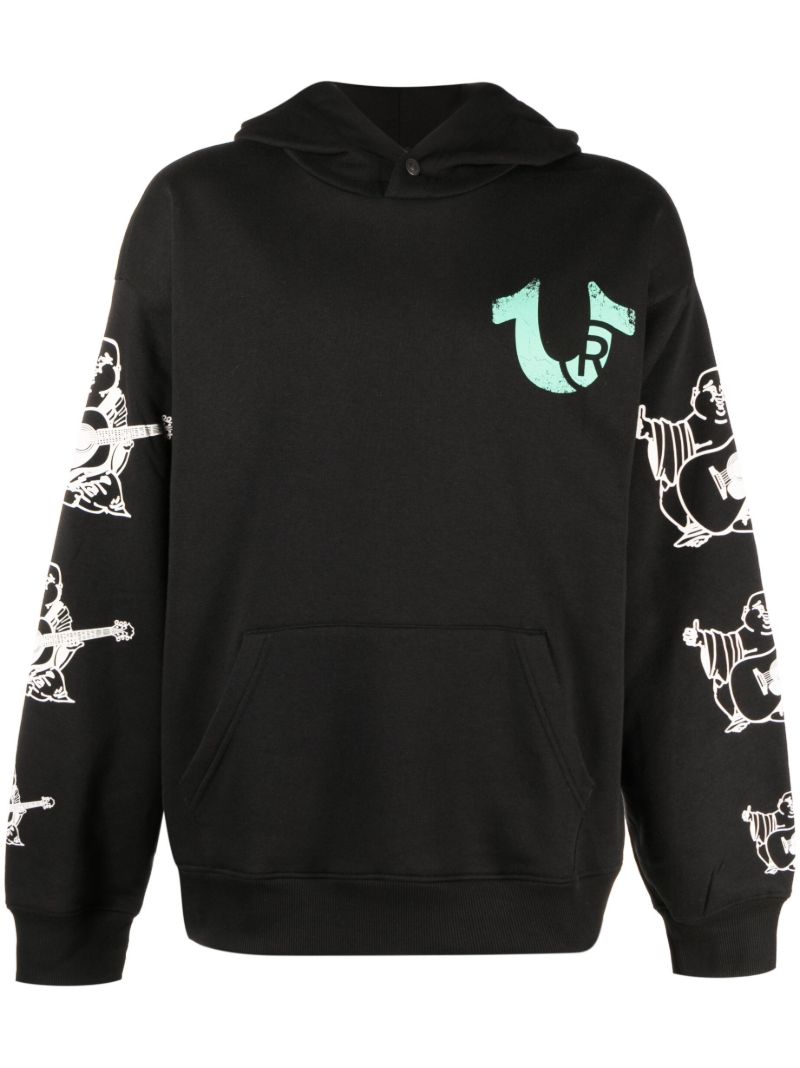 Black Utopia Cotton Hoodie