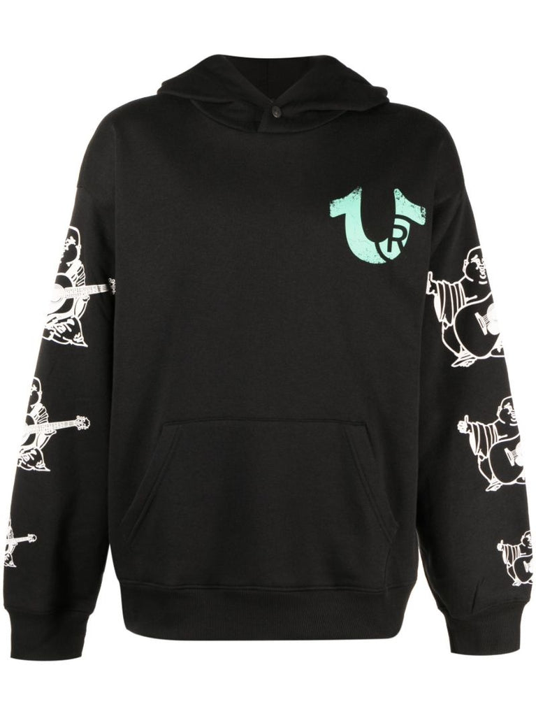Black Utopia Cotton Hoodie