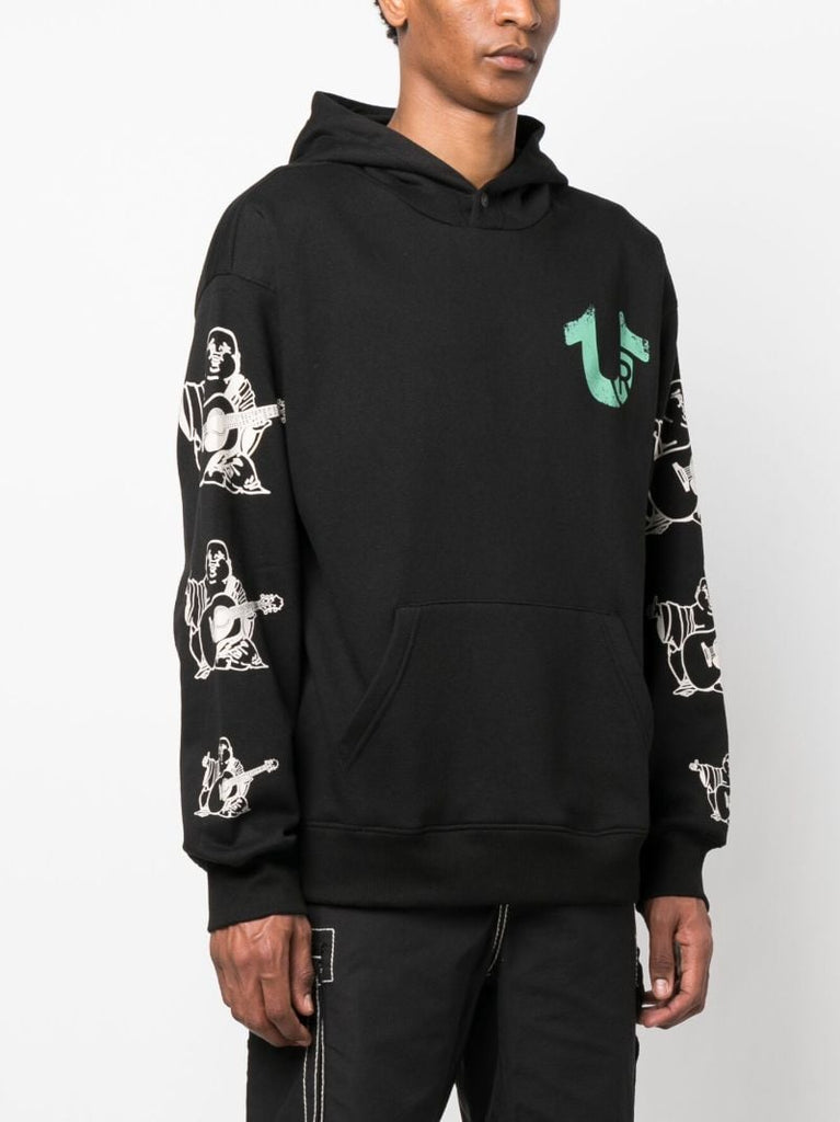 Black Utopia Cotton Hoodie