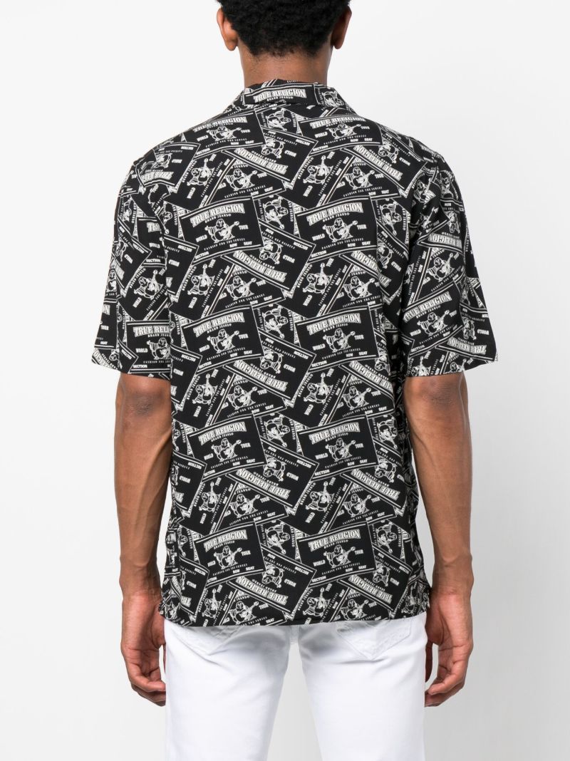 Black Label Resort Print Shirt