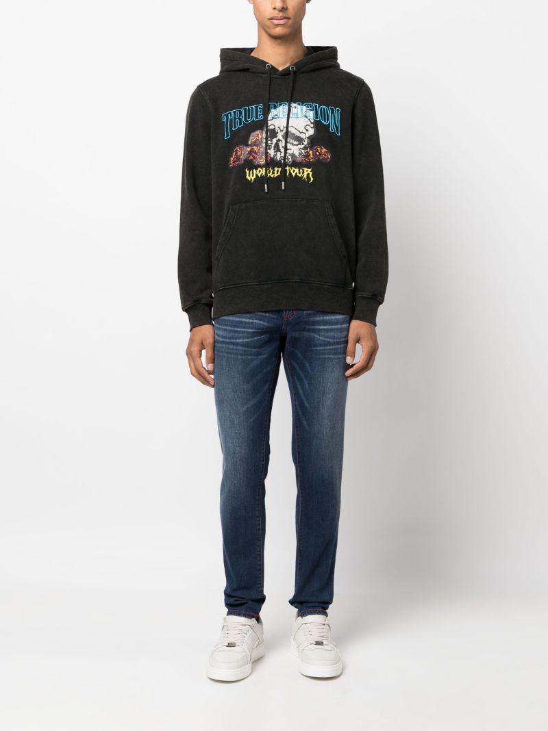 Blue Mid-rise Skinny Jeans