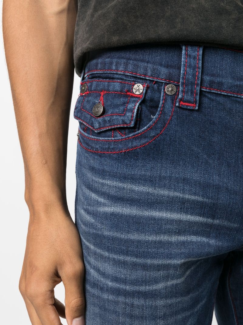 Blue Mid-rise Skinny Jeans