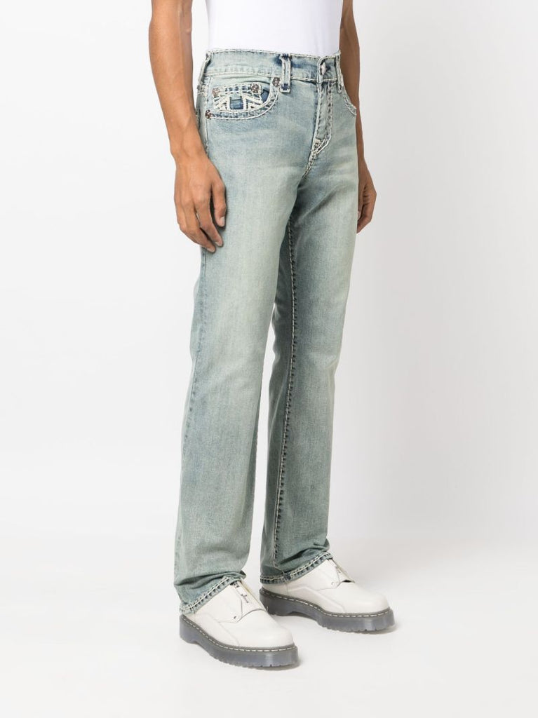 Blue Ricky Straight-leg Jeans