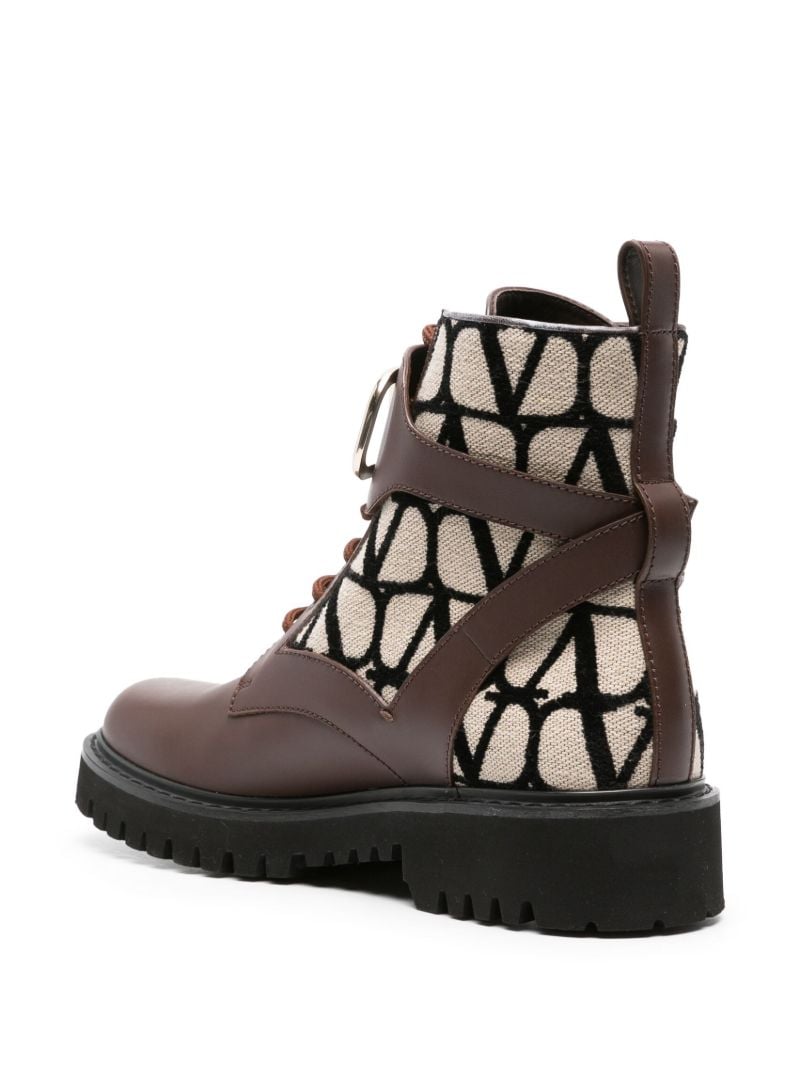 Brown Toile Iconographe Leather Boots