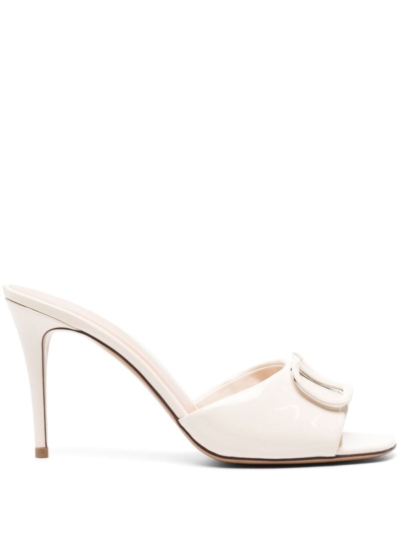 White Vlogo 90 Leather Mules