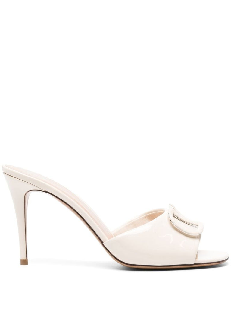 White Vlogo 90 Leather Mules