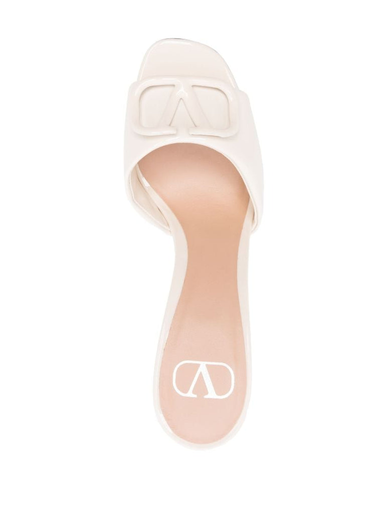 White Vlogo 90 Leather Mules