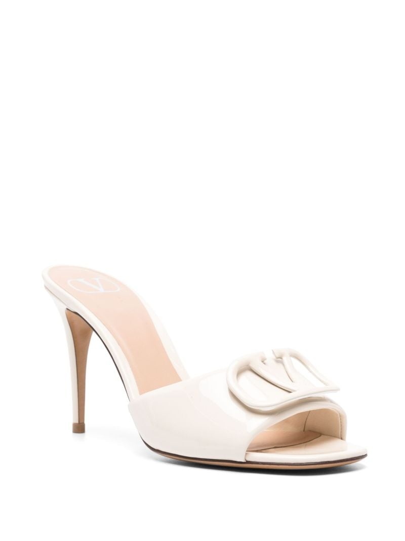 White Vlogo 90 Leather Mules