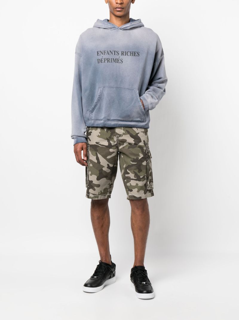 Green Camouflage Cargo Shorts