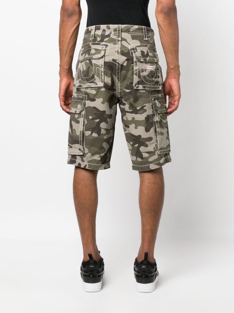 Green Camouflage Cargo Shorts