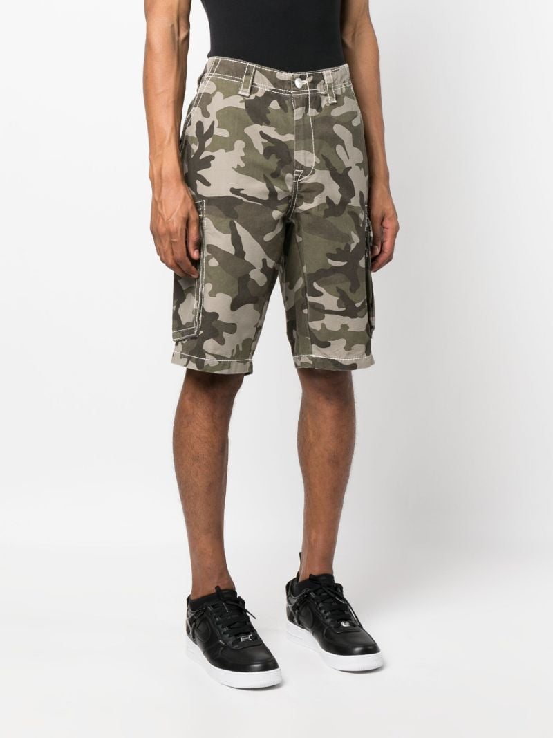 Green Camouflage Cargo Shorts