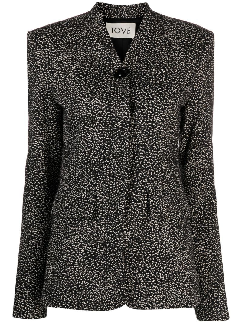 Black Anais Single-breasted Blazer