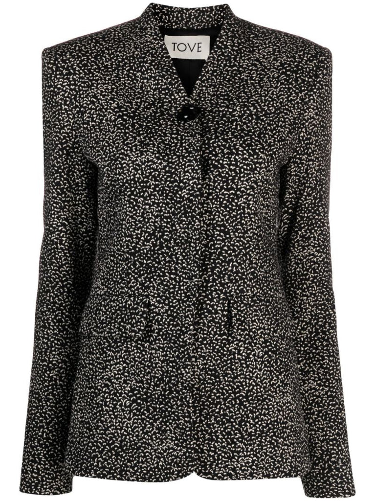 Black Anais Single-breasted Blazer