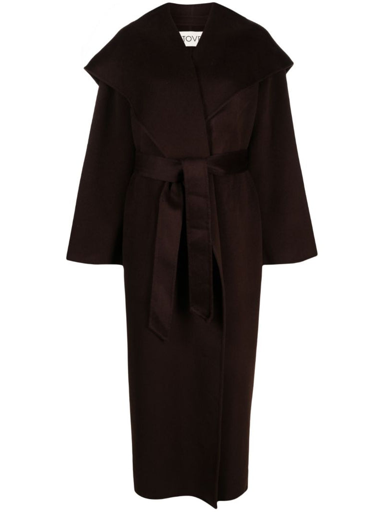 Brown Zinnia Wool Coat