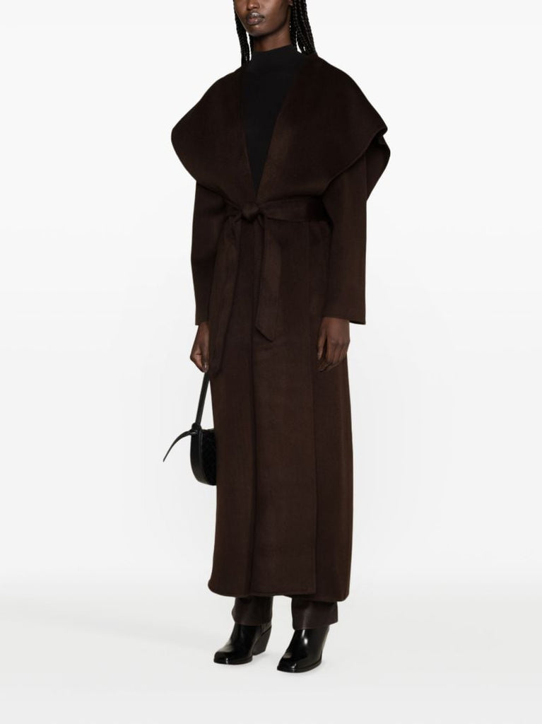 Brown Zinnia Wool Coat
