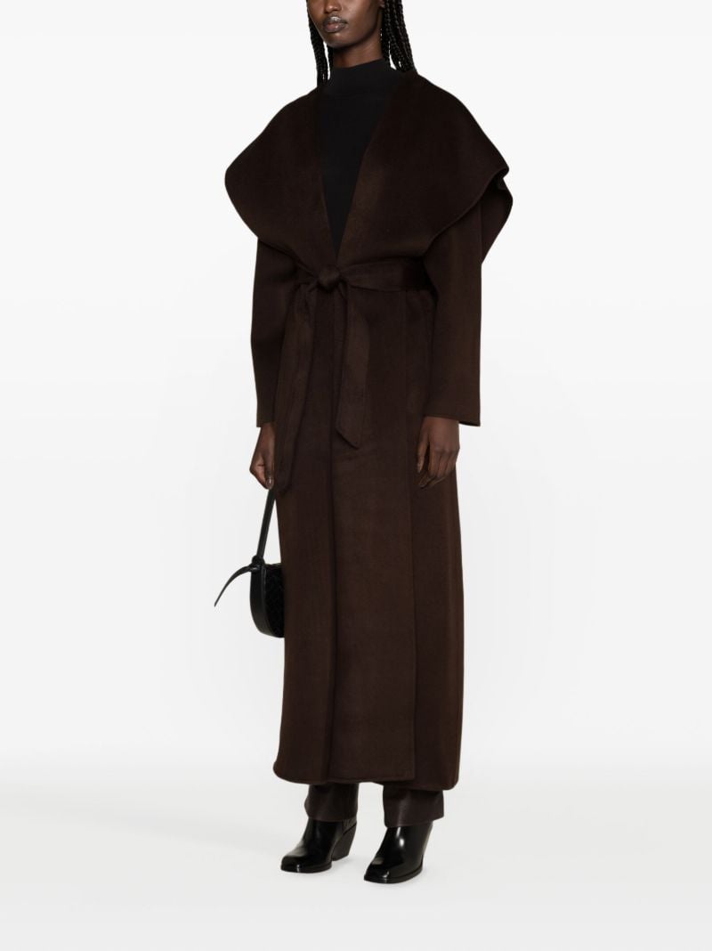 Brown Zinnia Wool Coat