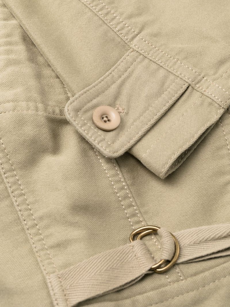 Neutral Utility Cotton Wide-leg Trousers