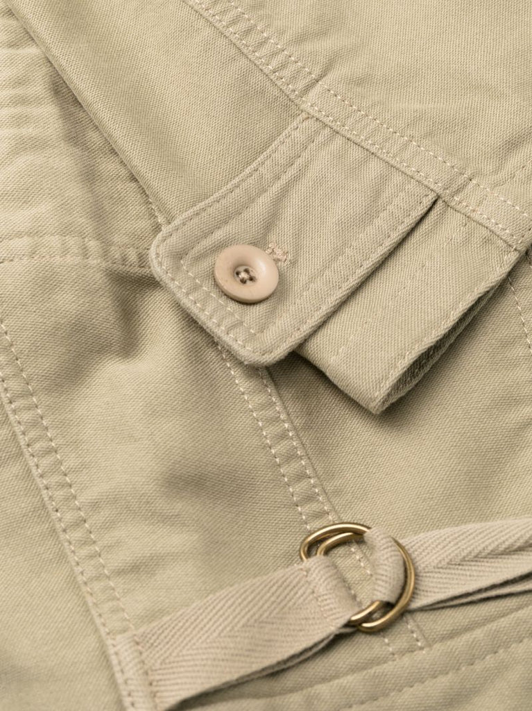Neutral Utility Cotton Wide-leg Trousers
