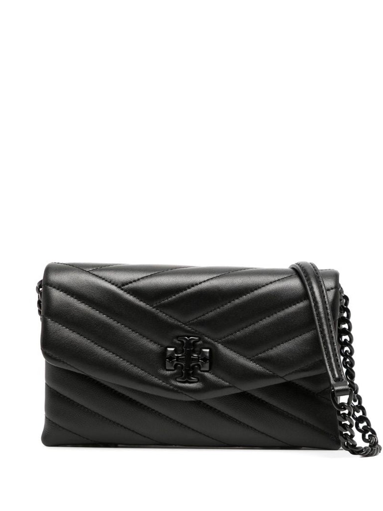 Black Kira Mini Quilted Shoulder Bag