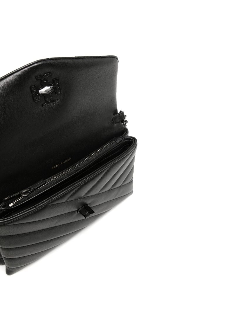 Black Kira Mini Quilted Shoulder Bag