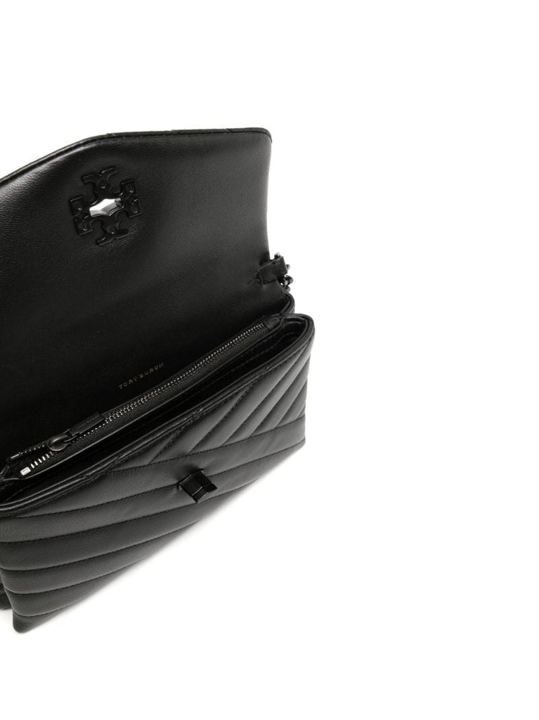 Black Kira Mini Quilted Shoulder Bag