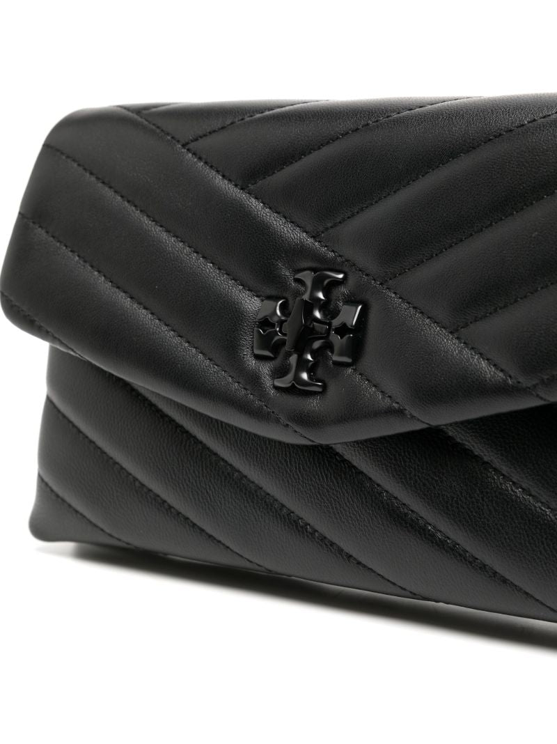 Black Kira Mini Quilted Shoulder Bag