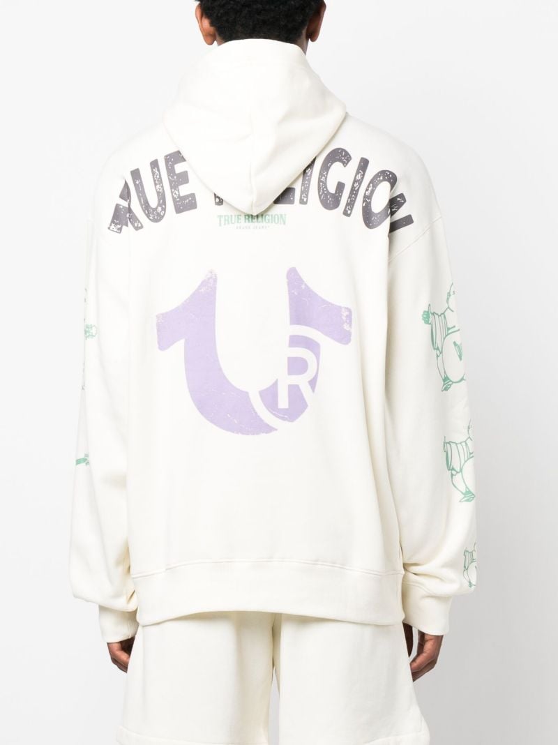 White Utopia Cotton Hoodie