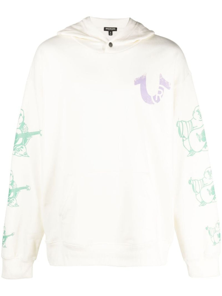 White Utopia Cotton Hoodie