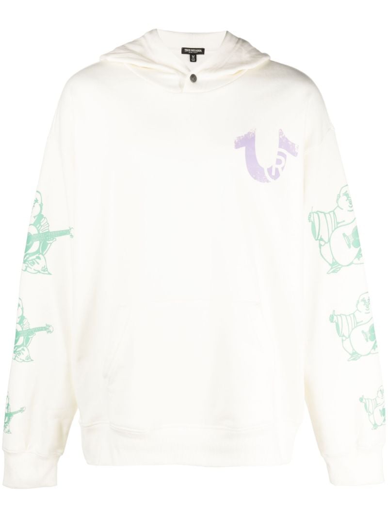 White Utopia Cotton Hoodie
