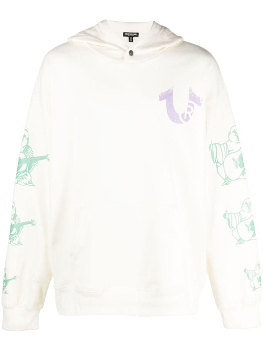 White Utopia Cotton Hoodie