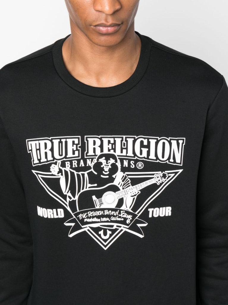 Black Rockin Buddha Cotton Sweatshirt