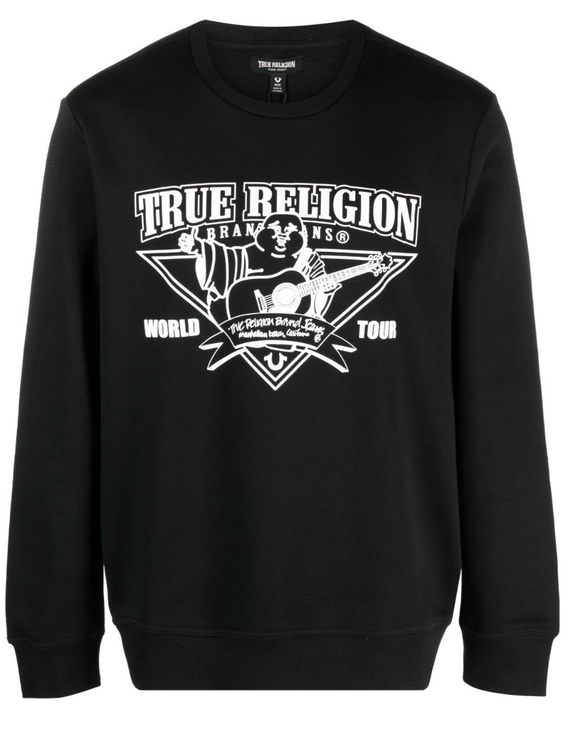 Black Rockin Buddha Cotton Sweatshirt