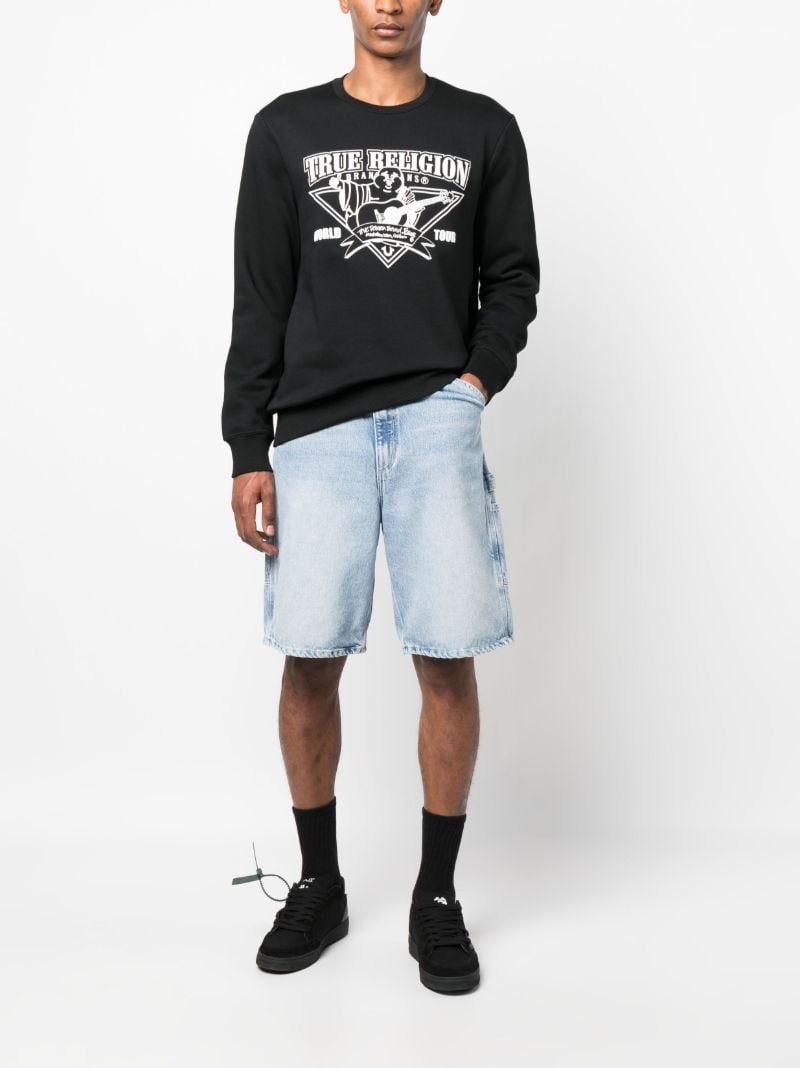 Black Rockin Buddha Cotton Sweatshirt