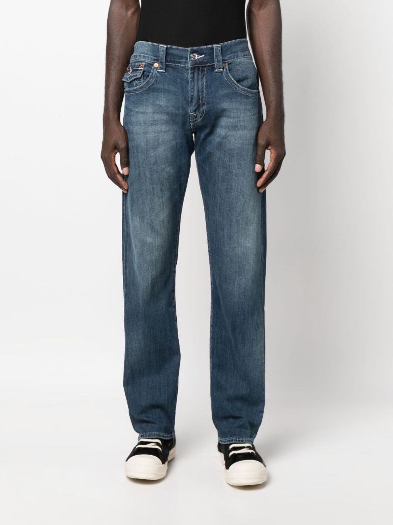 Blue Ricky Straight-leg Jeans