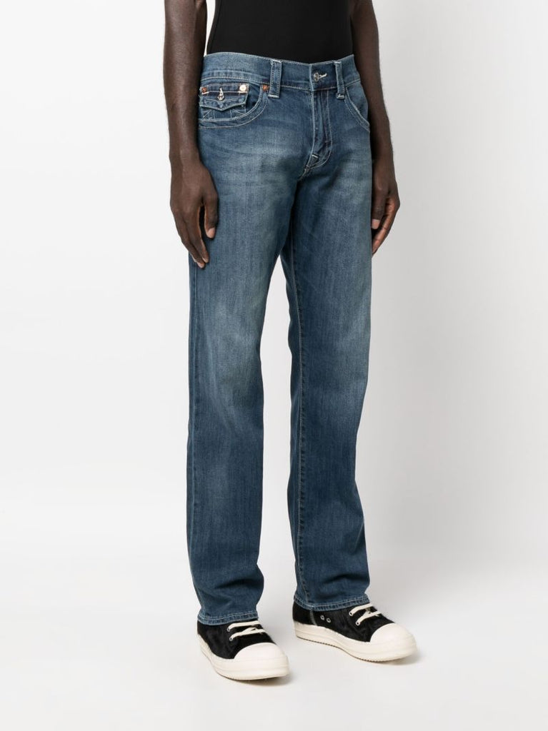 Blue Ricky Straight-leg Jeans