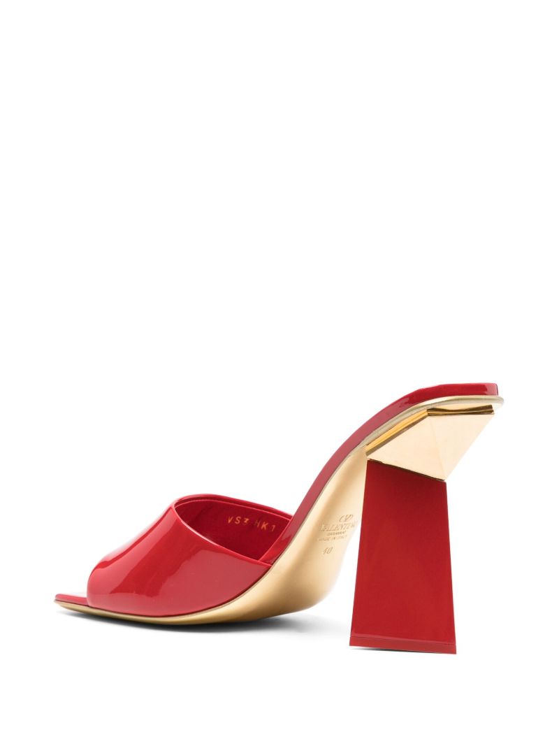 Red One Stud 105 Leather Mules
