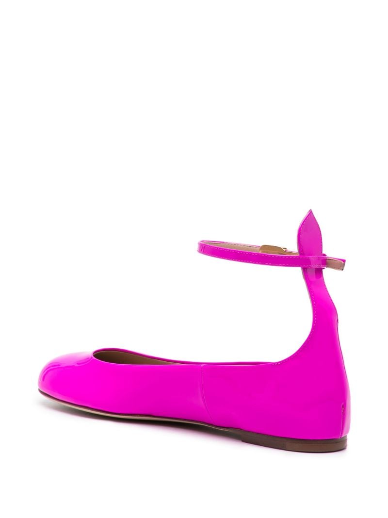 Pink Tan-go Patent-leather Ballet Pumps