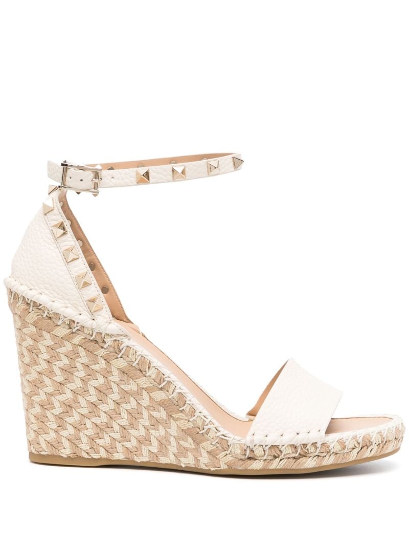 Neutral Rockstud 105 Espadrille Wedges