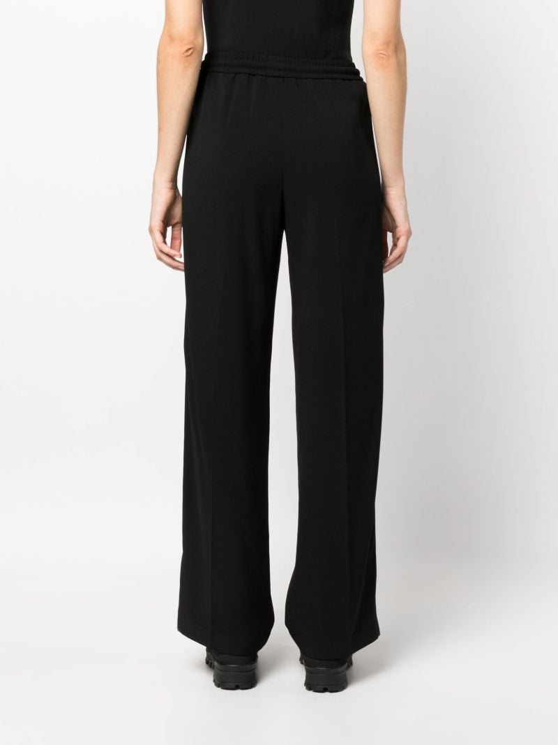 Black Satin Track Pants