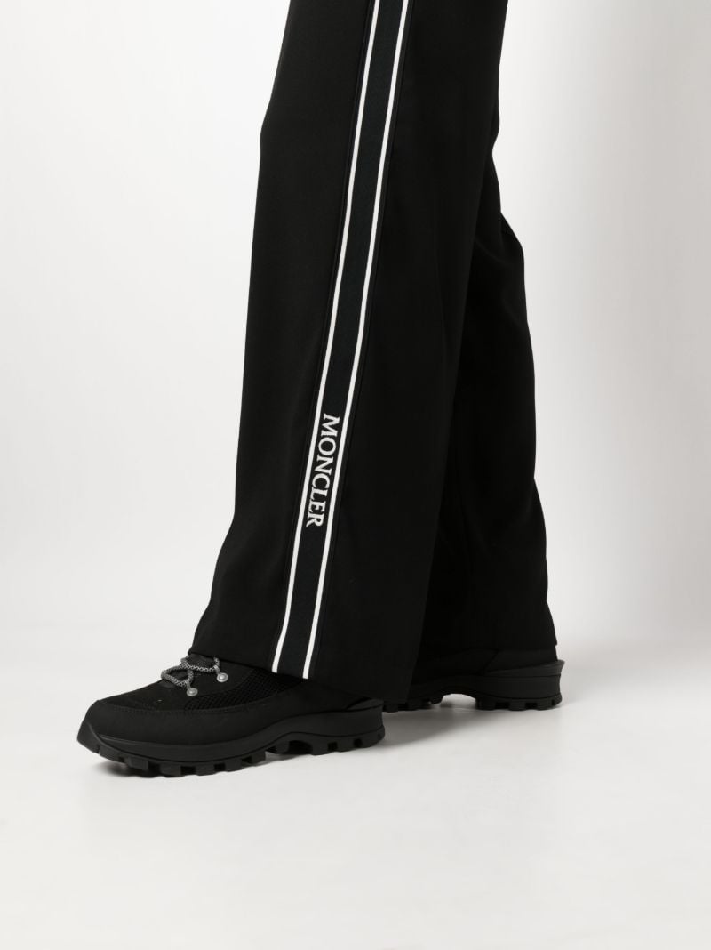Black Satin Track Pants