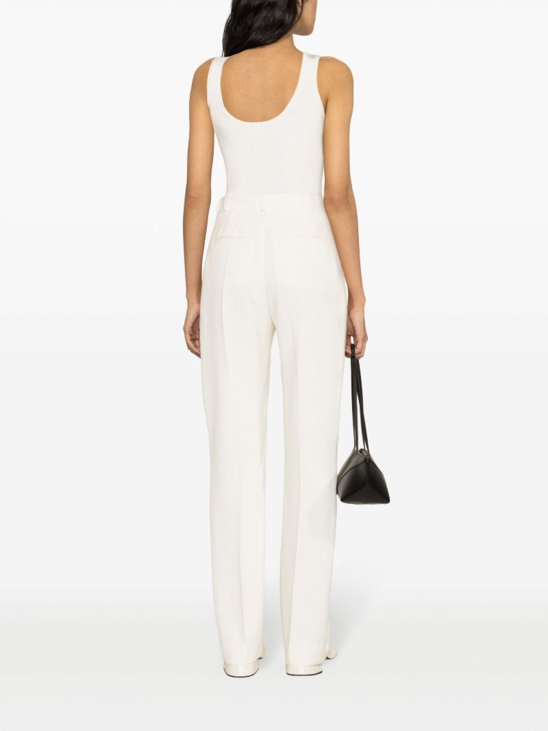 Neutral Gabrielle Tailored Trousers
