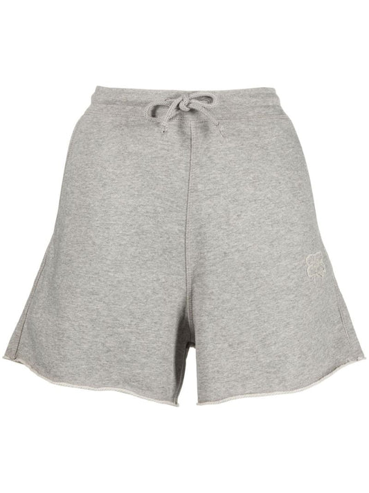 Grey Isoli Organic Cotton Drawstring Shorts