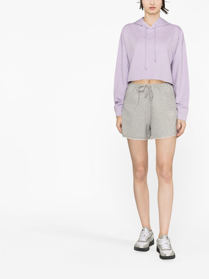Grey Isoli Organic Cotton Drawstring Shorts