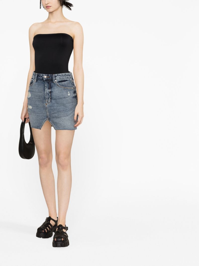Black Square Neck Bodysuit