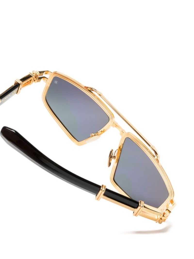 Black Titan Pilot-frame Sunglasses