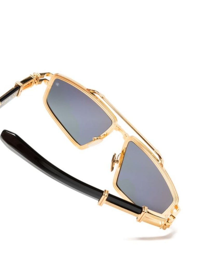 Black Titan Pilot-frame Sunglasses